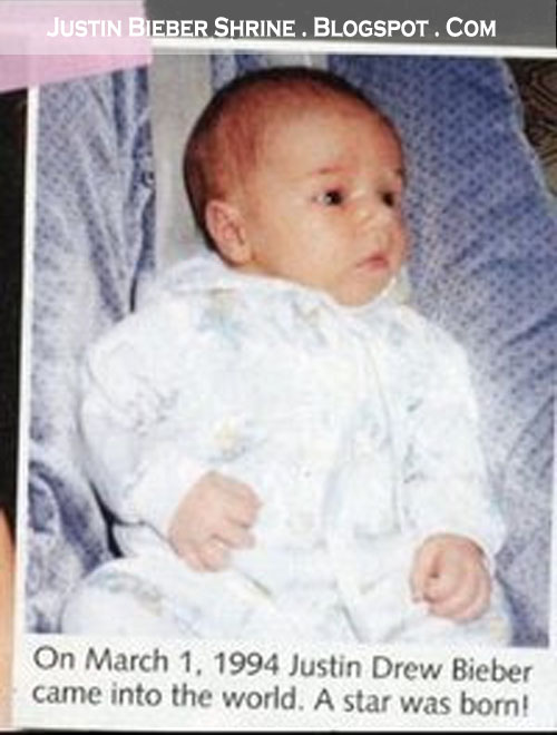 Justin Bieber Newborn Baby Picture