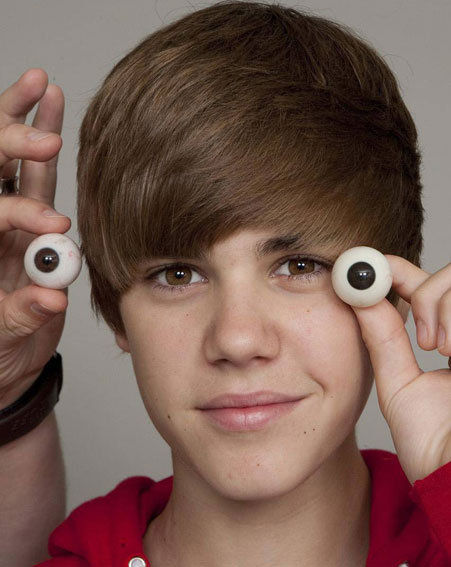 justin bieber wax model. Even Justin Bieber#39;s eyeballs