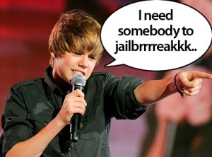 Justin telefon Jailbreak Justin Biebers iPhone är jailbreak 2011
